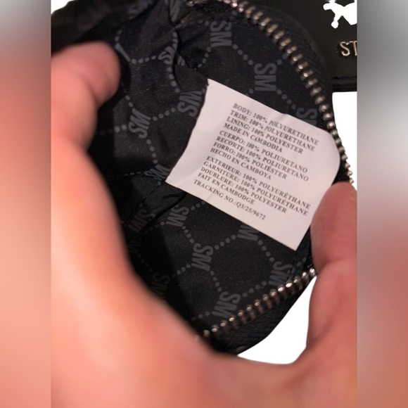 NWT Steve Madden Black Flat Wallet, Key Chain and Pouch Set - Picture 6 of 9